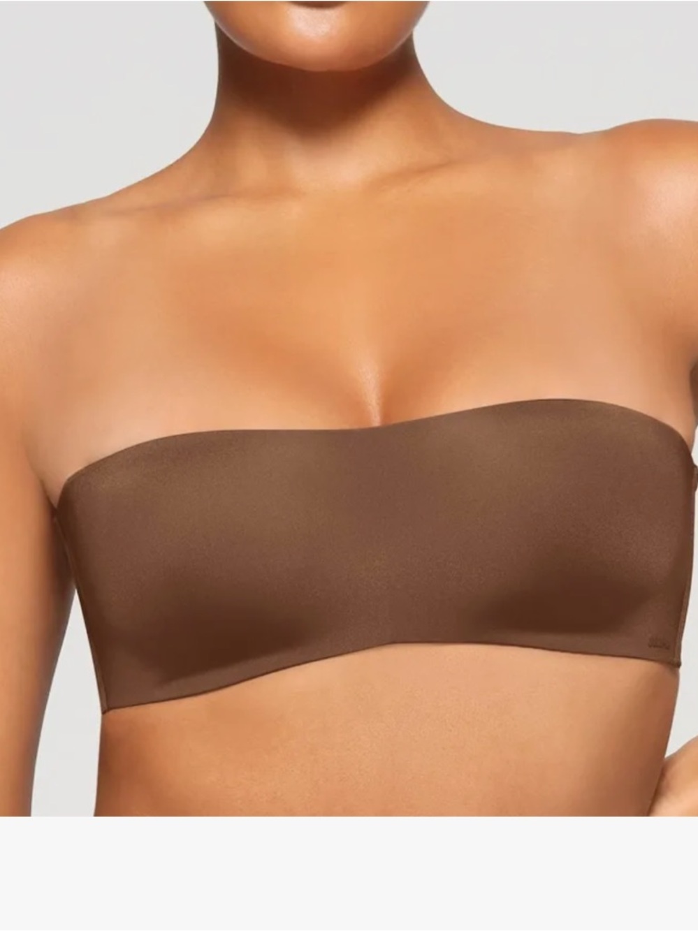 SKIMS bronze wireless Strapless Bandeau